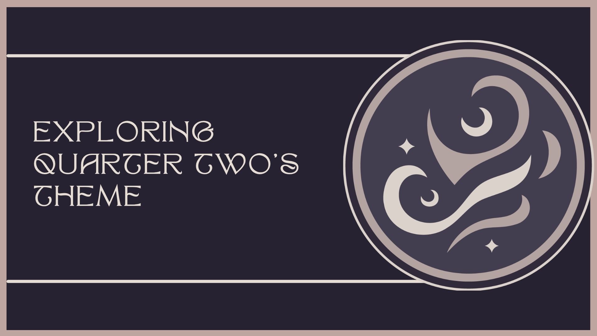 EXPLORING QUARTER TWO'S THEME