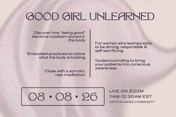 UNLEARNING THE GOOD GIRL TO LET HER REST